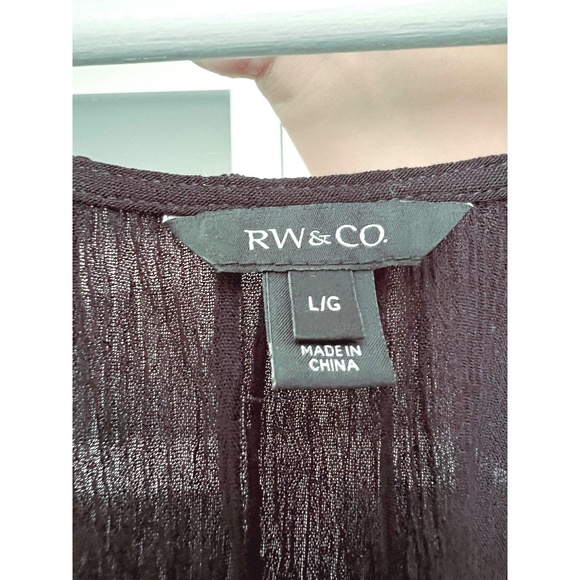 RW & CO.  |  Tiered, sleeve Midi Dress - Picture 3 of 5